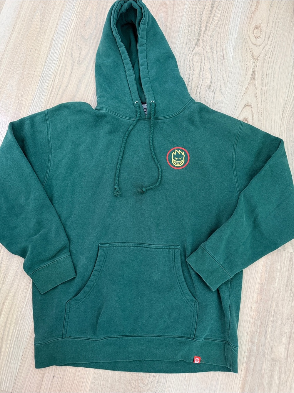 Spitfire Wheels The End Swirl Bighead Hoodie Forest Green Mens Large